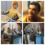 OWEN: "You must understand I need you here, Luke." LUKE: "But it's a whole 'nother year." OWEN: "Look, it's only one more season." Luke pushes his half-eaten plate of food aside and stands. LUKE: "Yeah, that's what you said last year when Biggs and Tank left." #starwars #anhwt #starwarstoycrew #jbscrew #blackdeathcrew #starwarstoypix #starwarstoyfigs #toyshelf 
